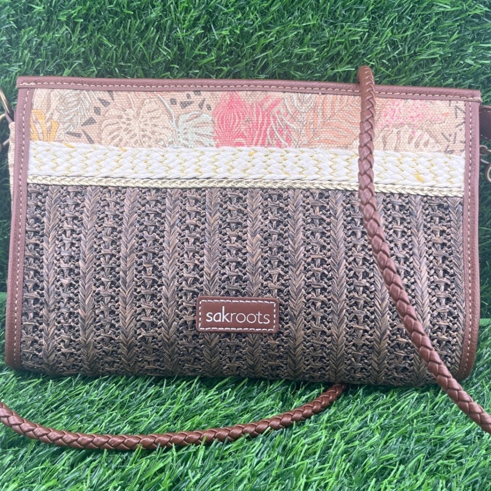 Sakroots Woven Crossbody Bag Boho Floral Resort Brunch Spring Summer Cottagecore
